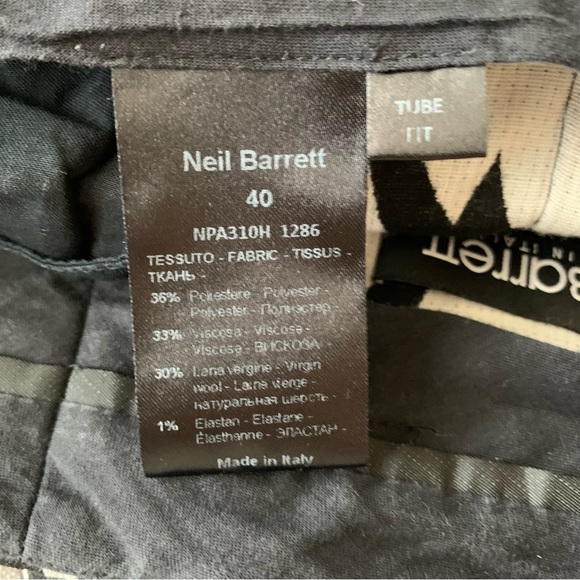 Neil Barrett Lightning Bolt Print Pants 40IT Small - Picture 6 of 7